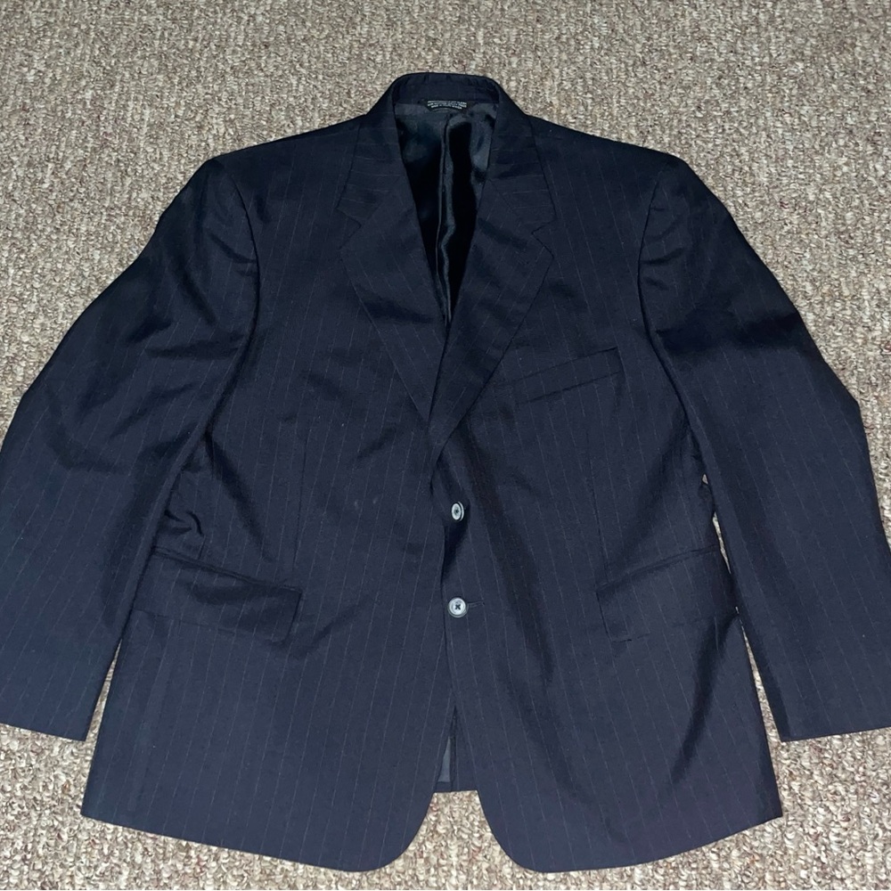 Lyndon men’s vintage Pinstriped sports coat Blazer suit jacket size 44S